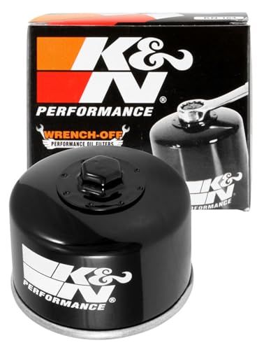 K&N Powersports Oliefilter - Opschroeffilter 71x63mm compatibel met Yamaha, Kymco (KN-147)