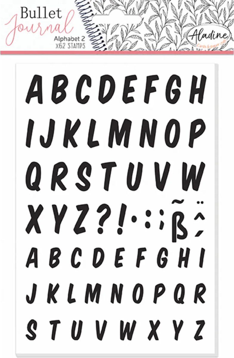 Aladine Stamp Bullet Journal Alphabet 2