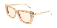 Ferragamo SF2089S Marble Zonnebril Dames
