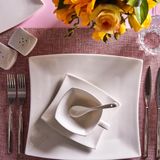 Karaca Perfect Wit – Porseleinen Ontbijtset/Serviesset – 32-delig – 6-persoons