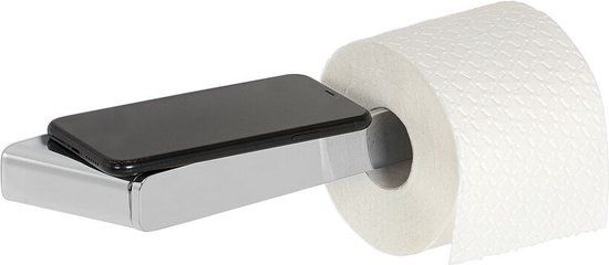 Geesa Shift Toiletrolhouder met planchet Chroom