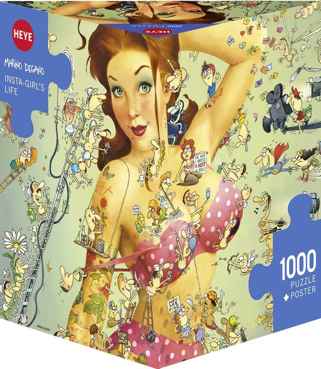 Heye Puzzle Puzzel InstaGirl Life 1000 stukjes 3hkg. Heye 29992