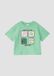 s.Oliver T-shirt groen met printopdruk
