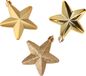 Decoris Kersthanger Sterren - 6 stuks - Goud - 7 cm - Kunststof