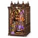 THAR Book Nook Mystic Zodiac – Kit de construction miniature en bois avec LED – 575 pièces