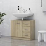 Maison Exclusive - Meuble sous lavabo Chêne Sonoma 63x30x54 cm Matériau dérivé du bois
