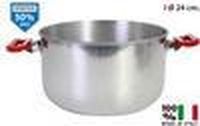 STEEL PAN OLLA Max 2 ASAS rood / DEKSEL 24CM RVS