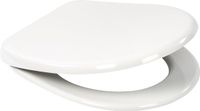 Plieger Uni Toiletbril - Universele vorm WC Bril - Duroplast - Wit - Met Deksel - Softclose - Quick Release - RVS Bevestiging