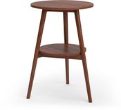Vicco Salontafel Rondal, Walnoot, 38 x 38 cm