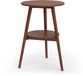 Vicco Salontafel Rondal, Walnoot, 38 x 38 cm