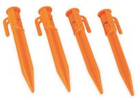 CALIMA CAMPING EQUIPMENT LED-tentharingen, 4 stuks, oranje