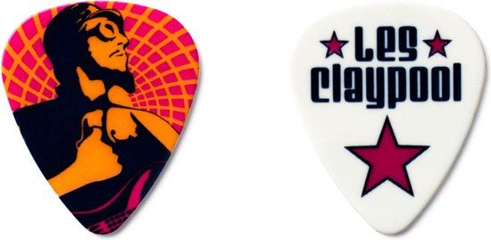Lcppt01-M Jim Dunlop Les Claypool - Plectrums - Medium - Assorti - Pick Tin 6 Stuks