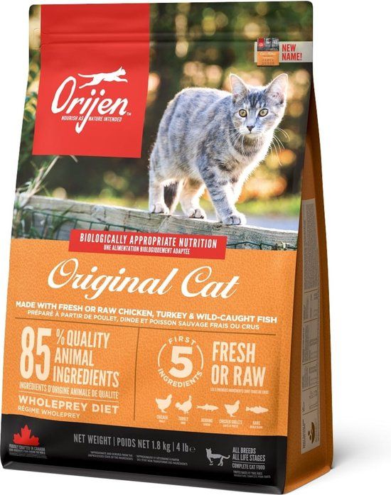 Orijen Whole Prey Cat & Kitten - Kip & Kalkoen - Kattenvoer - 1.8 kg