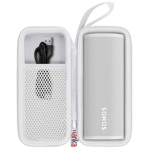 Khanka Hard Travel Case voor Sonos Roam/Roam SL Bluetooth Speaker (binnenkant grijs)