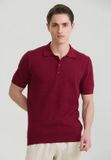 Felix Hardy Overhemd Knit - Basic Shirt - 100% Katoen - Korte Mouw Heren Bordeaux - XL