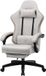 GTPLAYER - Gamingstoel Ergonomisch - Met Veerzitkussen en Voetensteun -Beige-bruin