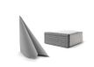 Alvotex CHIC Airlaid 50 servetten, stofachtig, hoogwaardige, wegwerpservetten, 40 x 40 cm, grijs