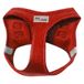 JACK AND VANILLA Comfortabel mesh-harnas voor honden, verstelbaar 49-55 cm, ergonomisch design, versterkte veiligheid met reflecterende strepen, rood-L, model Expeditie