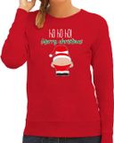 Bellatio Decorations pull de Noël moche/pull femme - Père Noël - rouge - Merry Christmas L