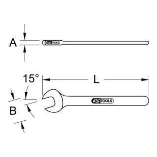 KS Tools geïsoleerde steeksleutel, 19mm