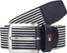 Wan GmbH Ceinture pour homme avec bande élastique et boucle fixe Bleu Coton