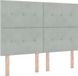 vidaXL Boxspring bed met hoofdeinde Lichtgrijs 200 x 140 cm Fluweel