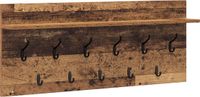 vidaXL Wandkapstok Muurmontage Oudhout 100 x 40 x 12 cm