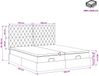 vidaXL Ottoman bed met matras met hoofdeinde 2 st Donkergrijs Fluweel