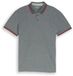 Tom Tailor Piqué poloshirt met logo-print - Maat XXL - greyish green two tone pique