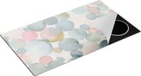 Chefcare Inductie Beschermer Abstracte Kunst - Zeepbellen - 95x55 cm - Multicolor
