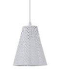 Hanglamp Atlas Hanglamp metaal 40 Watt wit Ø 16 x H 18 cm