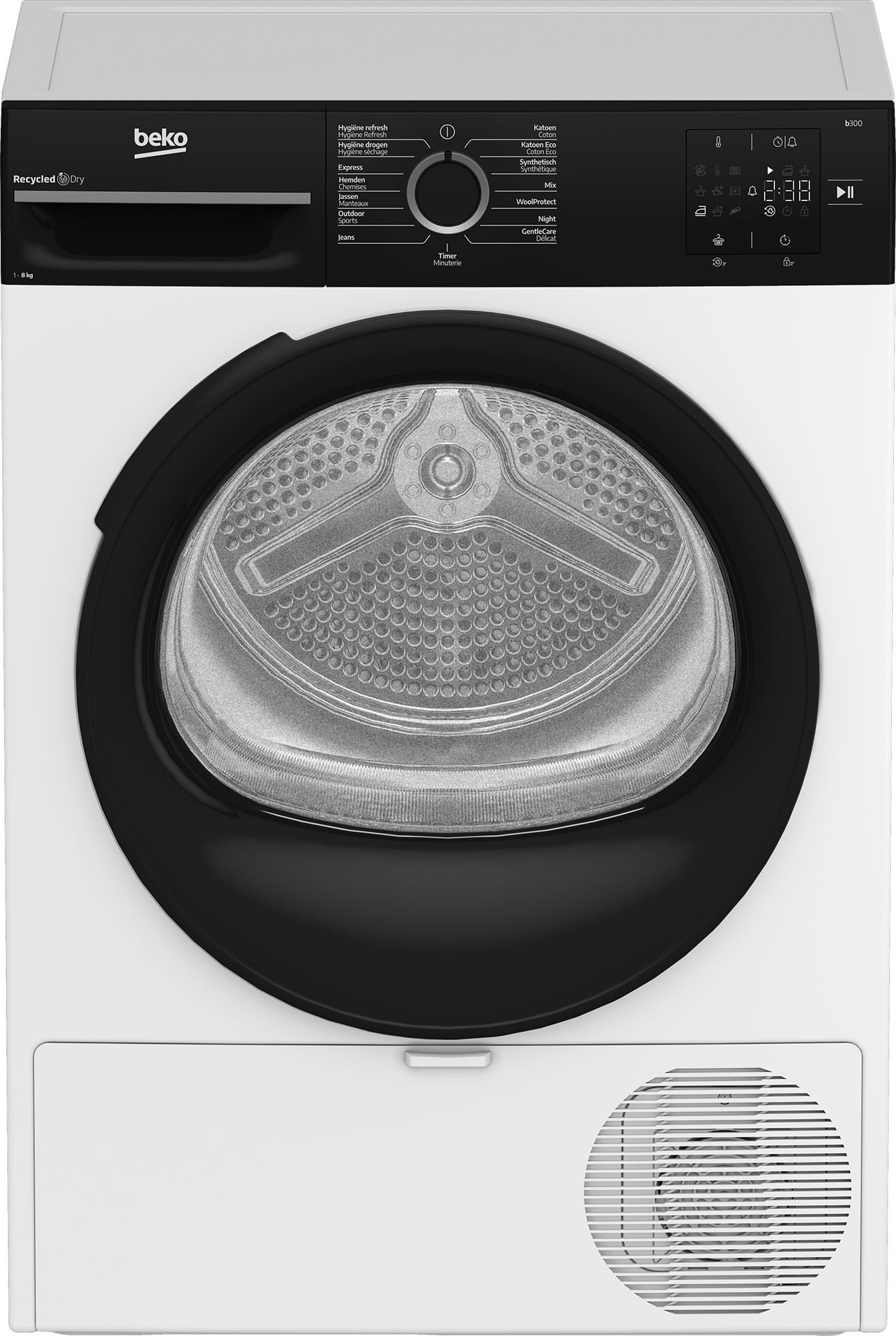 Beko BM3T3824B Wasdroger - Warmtepompdroger - 8 kg - Wit