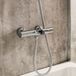 Hudson Reed Arlo Mitigeur bain douche thermostatique rond chrome avec bec