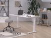 ROBERT Bureau à hauteur variable 120 cm blanc