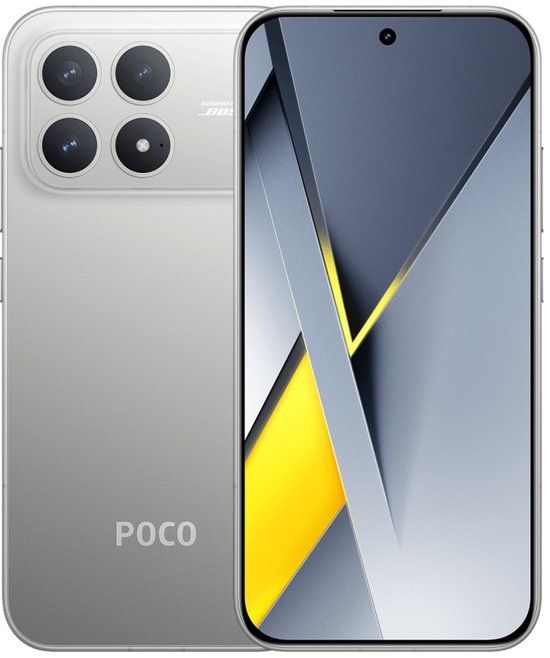 Xiaomi POCO F8 Pro Smartphone - Titanium zilver - 12GB 512GB