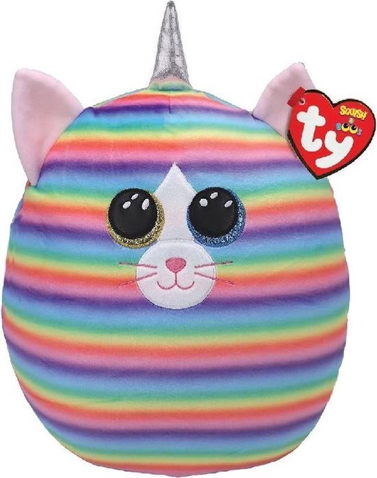 TY squish a boo heather cat 20cm