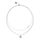 GUESS Unique Solitaire Dames Ketting Staal Zilverkleurig