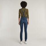 G-Star Lynn High Waist Skinny Overall Dames Jumpsuit Katoen 92% Elastomulti-ester 6% Elastaan 2% W30 Dk Aged
