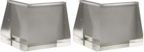 vidaXL Mur de soutènement - 2 pièces - 50 x 50 x 50 cm - Acier inoxydable - Argent