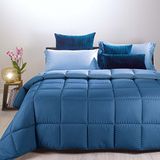 Caleffi - Modern dekbed effen blauw