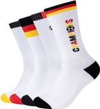 Camano Sokken, Unisex Tennissokken, 4-Pack, Katoen, Maat 35-38, Mixed Germany
