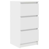 vidaXL Dressoir wit 37,5 x 35 x 76 cm bewerkt hout