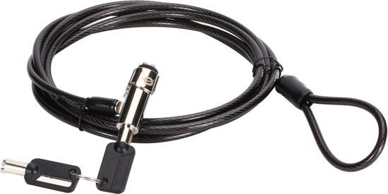 Conceptronic CUSTODIO02BN kabelslot Zwart 1,8 m