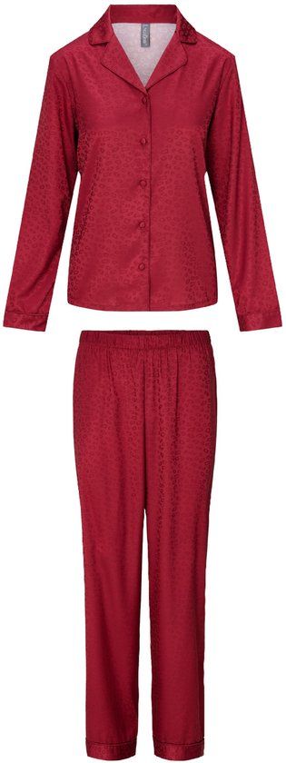 LingaDore Pyjama set Vrouwen Ruby wine jacq Effen Lange mouw 100% Polyester XL