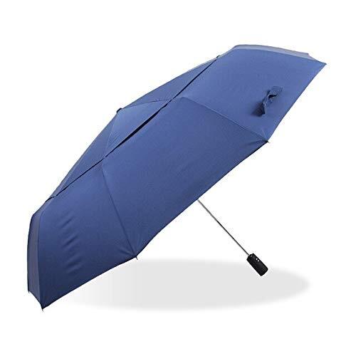 rem onvergeeflijk omvatten NJSDDB paraplu 125cm volledig automatische paraplu regen vrouwen 3vouwen  dubbele laag grote paraplu winddichte outdoor business mannen regen vrouw  parasol Russische Federatie Blauw | Specificaties | Kieskeurig.nl