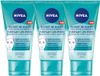 NIVEA Dagelijkse Reiniging Gezichtsscrub - 3 x 150 ml - Voordeelverpakking