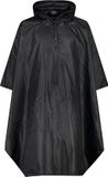 CMP Poncho met capuchon, Unisex, Zwart, L/XL