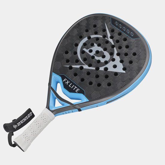 Dunlop Fx Lite Gun Metal/cyan/metallic Silver Padel Racket