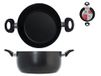 HOME Braadpan met anti-aanbaklaag Maitre 2 Handvatten Cm 24 Kookpot