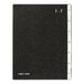 Pagna 24071-04 Bureau Agenda 1-7 Genummerde tabbladen 7 Onderdelen Hard Cardboard Zwart